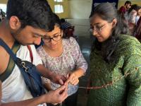 Stringing Rudraksh mala-s - Kara Seva Shivir 2025, SCM Shirali - Day 6 (02 Jan 2026) Pictures Courtesy Chitrapur Yuvadhara